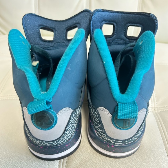Jordan Spizike Space Blue White Mens Athletic Sneaker Size 8.5 - Picture 2 of 4